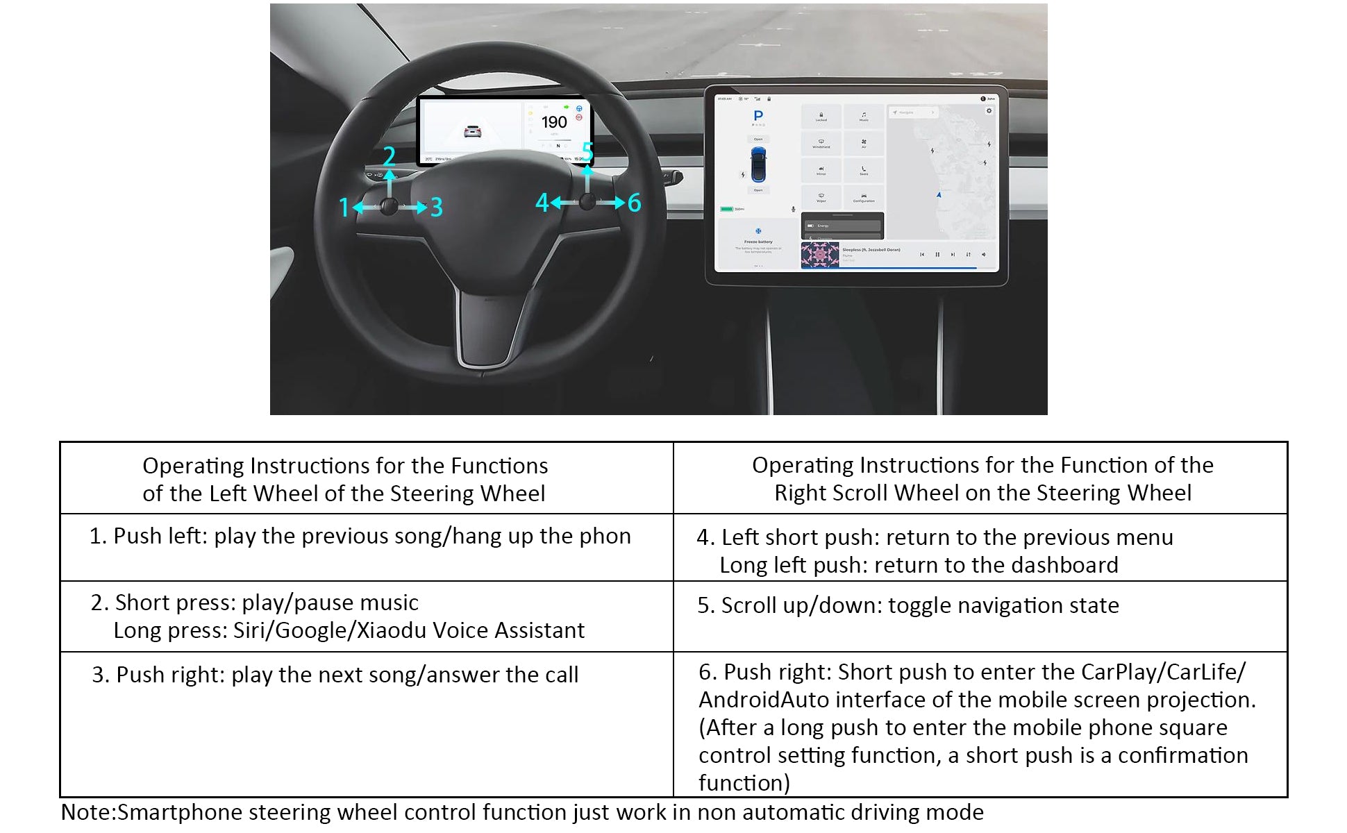 Pioowirk Head Up Display for Tesla Model 3 and Model Y with Wireless  Carplay & Android Auto, for Tesla Navigation Instrument HUD Touchscreen