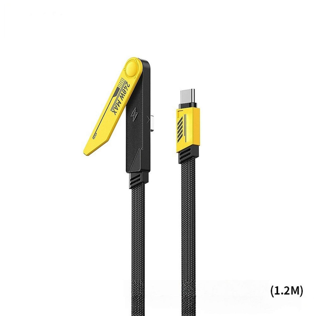 240W USB C Fast Charging Cable with Foldable Phone Stand