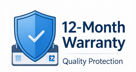 12-Month Quality Warranty